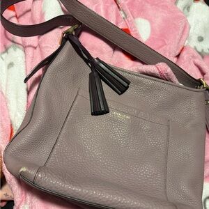 Coach Women's Purple Leather Shoulder Bag